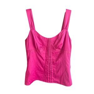 Ann Taylor Loft "Satin" Tank Top with Pin Tuck Details Size 6‎ NWT